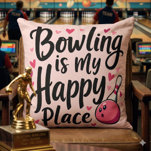 Bowling Lover Niedlich Retro ästhetisches Sportdes Kissen