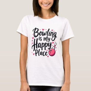 Bowling Lover Niedlich Retro ästhetisches Sportdes T-Shirt
