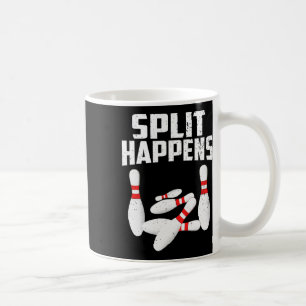 Bowling Lover Shirt Split kommt Männer Frauen Kind Kaffeetasse