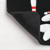 Bowling Lover Shirt Split kommt Männer Frauen Kind Mousepad (Ecke)