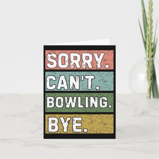 Bowling Lovers Karte (Vorderseite)