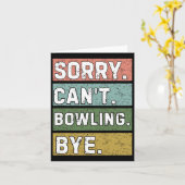 Bowling Lovers Karte (Gelbe Blume)