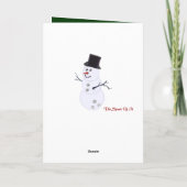 Bowling Lovers Weihnachtskarten Feiertagskarte (Rückseite)