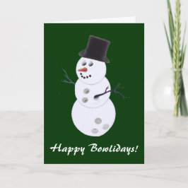 Bowling Lovers Weihnachtskarten Feiertagskarte