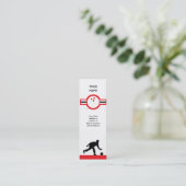 Bowling: Luftstern Mini Visitenkarte (Stehend Vorderseite)