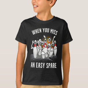 Bowling lustig, wenn man ein leichtes Spare missli T-Shirt