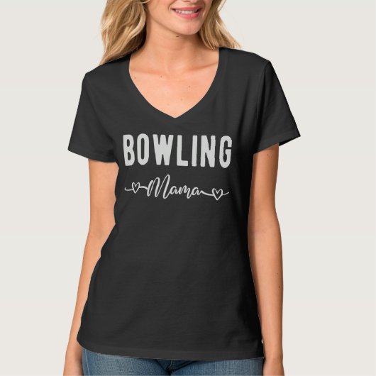 Bowling Mama Bowler Bowling Bowling Mom T-Shirt (Vorderseite)