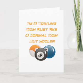 Bowling Mama Funny Mother Day Gift Player Bowling Karte