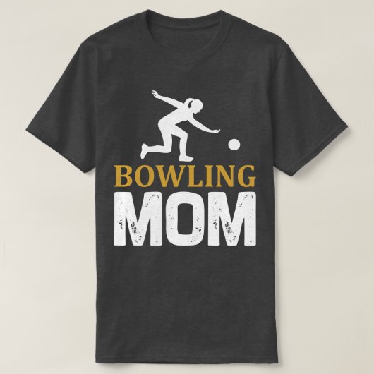 Bowling Mama für Mütter T-Shirt (Design vorne)