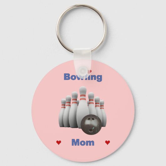 Bowling Mama Schlüsselanhänger (Vorderseite)