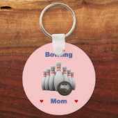Bowling Mama Schlüsselanhänger (Vorderseite)