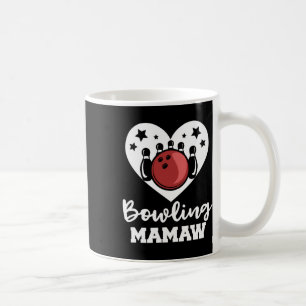 Bowling Mamaw Heart Funny Bowler Mamaw Kaffeetasse