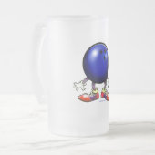 Bowling Mattglas Bierglas (Vorderseite Links)