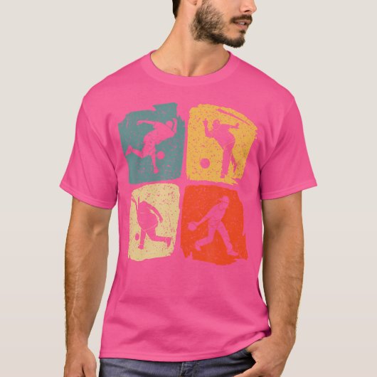 Bowling Men Bowler Bowling Ball T-Shirt (Vorderseite)