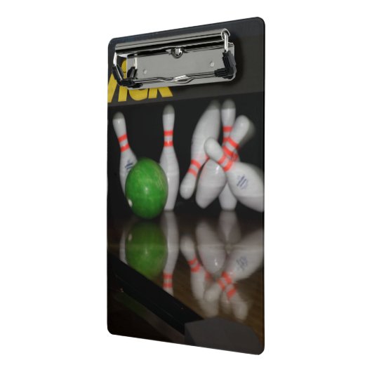 Bowling Mini Clipboard Klemmbrett (Gewinkelt2)