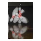 Bowling Mini Clipboard Klemmbrett (Rückseite)