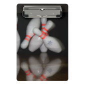 Bowling Mini Clipboard Klemmbrett (Vorderseite)