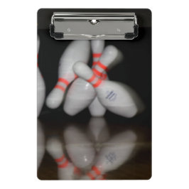 Bowling Mini Clipboard Klemmbrett