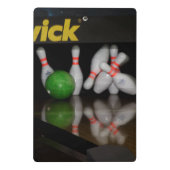 Bowling Mini Clipboard Mini Klemmbrett (Rückseite)