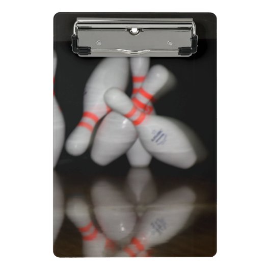 Bowling Mini Clipboard Mini Klemmbrett (Vorderseite)