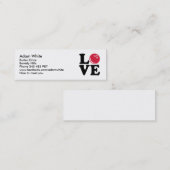 Bowling Mini Visitenkarte (Vorne/Hinten)