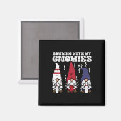 Bowling mit Gnomies Bowler wird zu Männern gehören Magnet (Vorderseite/Rückseite)