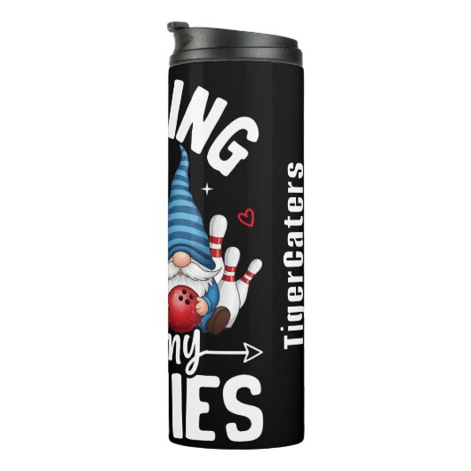 Bowling mit My Gnomies Graphic Thermosbecher (Nach rechts gedreht)