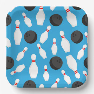 Bowling mit Papierplatten, Spielabend-Party Pappteller