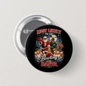 Bowling mit Santa Button (Vorne & Hinten)