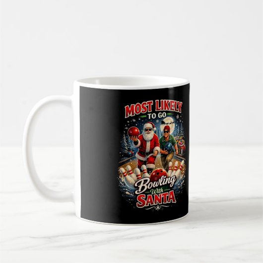 Bowling mit Santa Kaffeetasse (Links)