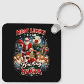 Bowling mit Santa Schlüsselanhänger (Rückseite)