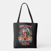 Bowling mit Santa Tasche (Rückseite)