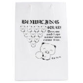 Bowling Mittlere Geschenktüte (Vorderseite)