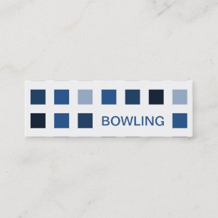 BOWLING (Modquadrate) Mini Visitenkarte
