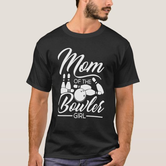 Bowling Mom Pin Bowler Strike Bowling Team Bowling T-Shirt (Vorderseite)