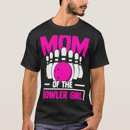 Bowling Mom Pin Bowler Strike Bowling Team Bowling T-Shirt (Vorderseite)