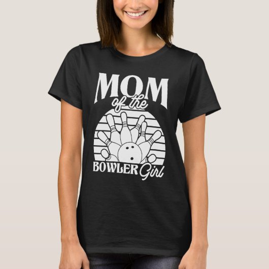Bowling Mom Pin Bowler Strike Team Bowling Alley P T-Shirt (Vorderseite)