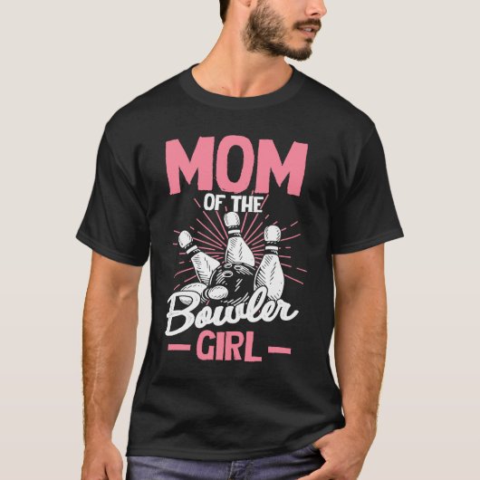 Bowling Mom Pin Bowler Strike Team Bowling Alley P T-Shirt (Vorderseite)