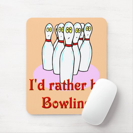 Bowling mousepad (Mit Mouse)