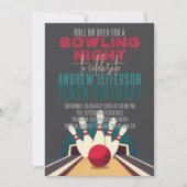 Bowling Movie lasse das Roll Birthday Party Cinema Einladung (Vorderseite)