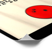 Bowling N Ed Ns Funny Bowler Player Kids Boys Men Poster (Ecke)