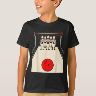 Bowling N Ed Ns Lustiger Bowlingspieler Kinder Jun T-Shirt