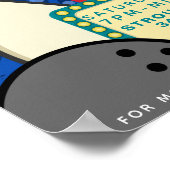 Bowling-Nacht-Flyer, Bowling-Turnier Poster (Ecke)