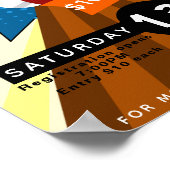 Bowling-Nacht-Flyer, Bowling-Turnier Poster (Ecke)