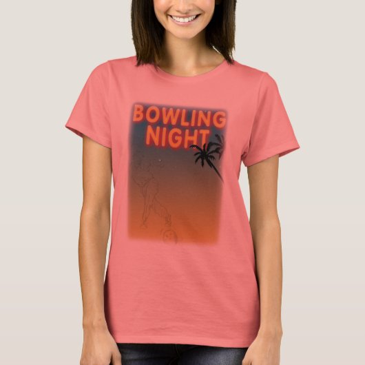 Bowling Nachttee-Shirt T-Shirt (Vorderseite)