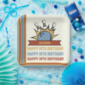 Bowling Name Age Sentiment Birthday Pappteller (Party)
