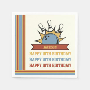 Bowling Name Age Sentiment Birthday Serviette