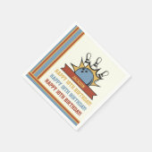 Bowling Name Age Sentiment Birthday Serviette (Ecke)