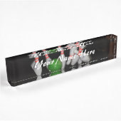 Bowling Name Desk Plate Namensplakette