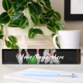 Bowling Name Desk Plate Namensplakette
